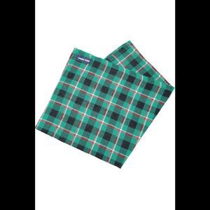 Lands' End Women's Pet Bandana Emerald/Check